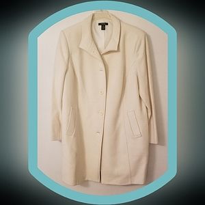 Style & co womens coat 22w cream color